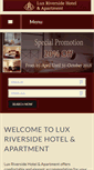 Mobile Screenshot of luxriversidehotels.com